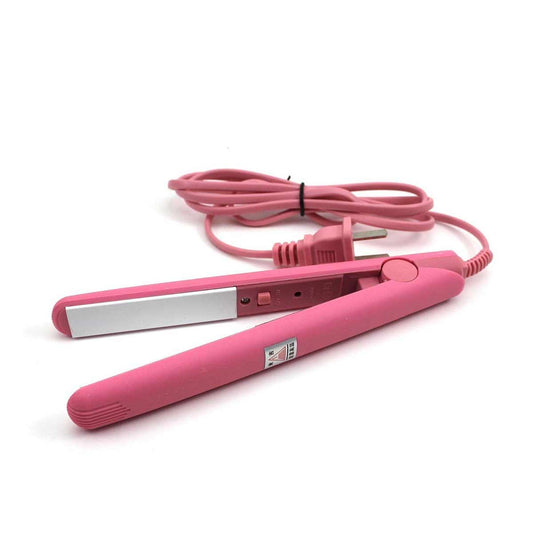 Mini Portable Ceramic Hair Straightener & Curler | Smooth, Silky, Frizz-Free Styling – Random Color | Bellokart