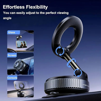 Foldable Magnetic Car Phone Holder | 360° Rotating Dashboard & Windshield Suction Mount | Universal Mobile Stand – Bellokart