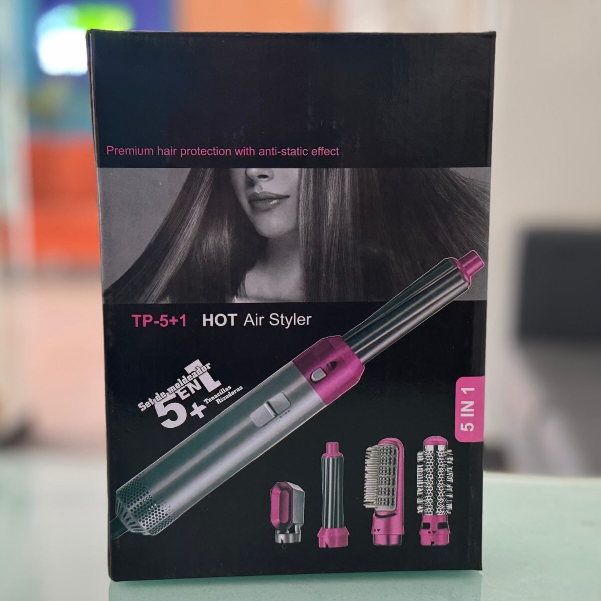 5-in-1 Electric Hair Dryer Brush Kit | Blow Dryer, Straightener, Curler & Volumizer Styling Tool – Bellokart