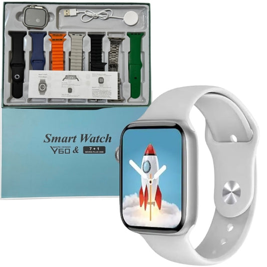 Y60 Ultra Smart Watch 7+1 Sports Edition | Full Touch HD Display, Fitness Tracker & Health Monitor – Bellokart