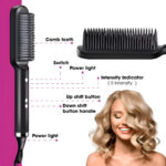 Hair Straightener Brush 909 | Fast Heating Ionic Styler for Smooth & Frizz-Free Hair – Bellokart