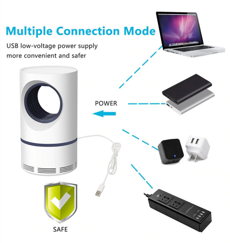 Portable USB Mosquito Killer Lamp | Safe, Silent & Chemical-Free Insect Trap – Bellokart
