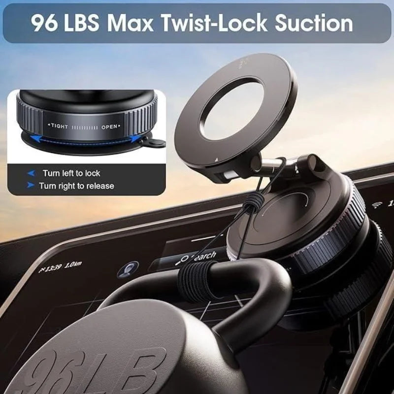 Foldable Magnetic Car Phone Holder | 360° Rotating Dashboard & Windshield Suction Mount | Universal Mobile Stand – Bellokart