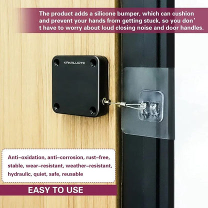 Portable Automatic Door Closer | Punch-Free Self-Closing Device with Strong Pull Force – Bellokart