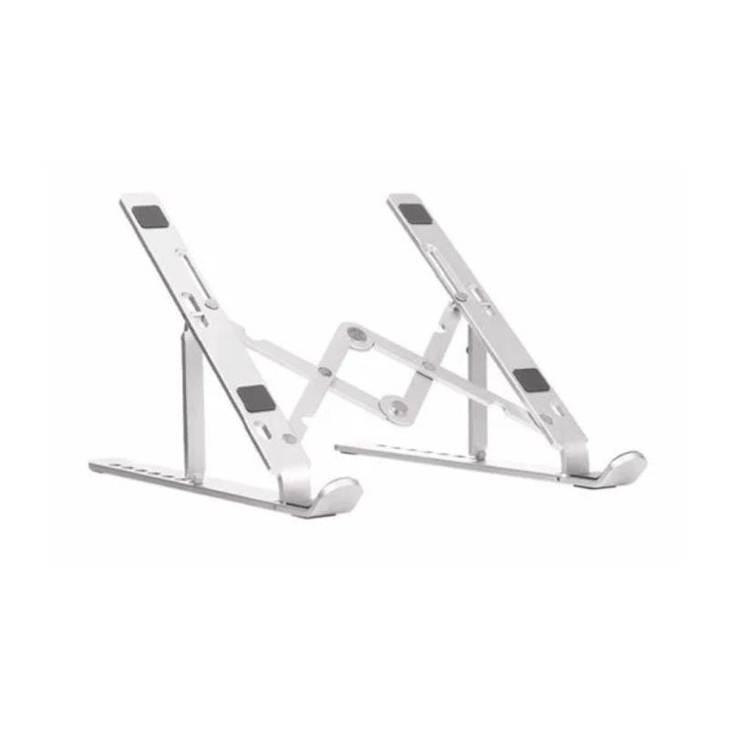 Premium Aluminum Foldable Laptop Stand | Adjustable, Sturdy & Portable for Work & Study | Silver & Black – Bellokart