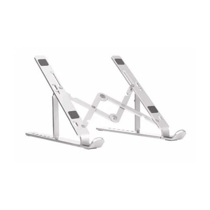 Premium Aluminum Foldable Laptop Stand | Adjustable, Sturdy & Portable for Work & Study | Silver & Black – Bellokart