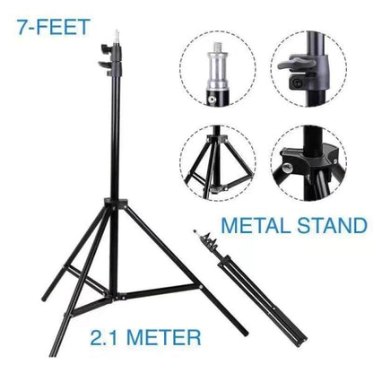 Ring Light 10 Inches with 7 Ft Adjustable Stand | Best LED Lighting for Photography, Video & Live Streaming – Bellokart
