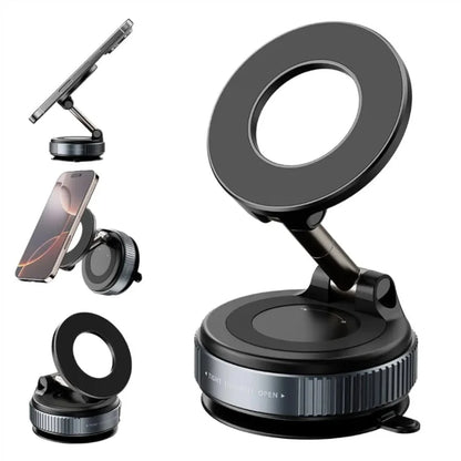 Foldable Magnetic Car Phone Holder | 360° Rotating Dashboard & Windshield Suction Mount | Universal Mobile Stand – Bellokart
