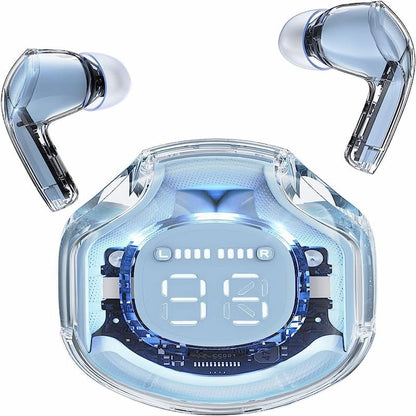 Air 39 Transparent Bluetooth Earbuds – Super Bass, ENC Noise Reduction, HD Calling, Bluetooth 5.3