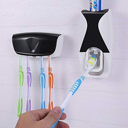 Automatic Toothpaste Dispenser Set | Wall-Mounted Touch-Free Toothbrush Holder & Bathroom Organizer – Bellokart