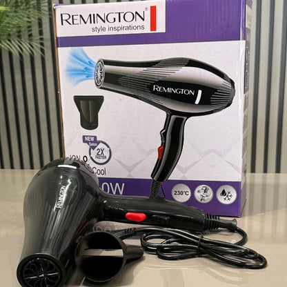 Remington R-6007 Hair Dryer | 2X Faster Ionic Technology with Cool Shot & Health Breeze Mode – Bellokart