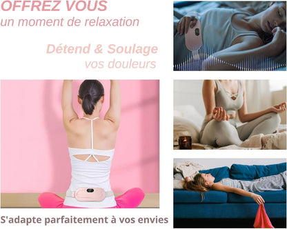 Digital Period Heating Pad & Vibrating Belt | Fast Relief for Menstrual Cramps – Bellokart