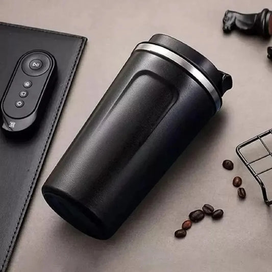 510ML Stainless Steel Thermos Flask | Vacuum Insulated Travel Mug with LED Temperature Display – Black | Bellokart
