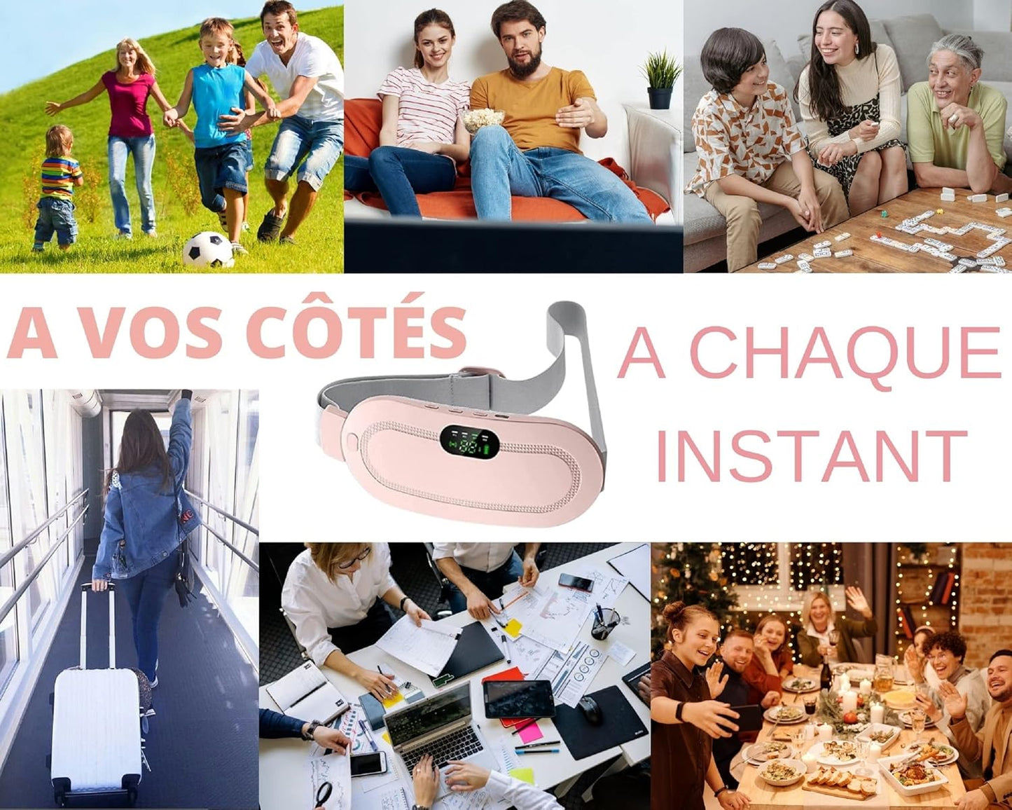 Digital Period Heating Pad & Vibrating Belt | Fast Relief for Menstrual Cramps – Bellokart