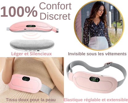 Digital Period Heating Pad & Vibrating Belt | Fast Relief for Menstrual Cramps – Bellokart
