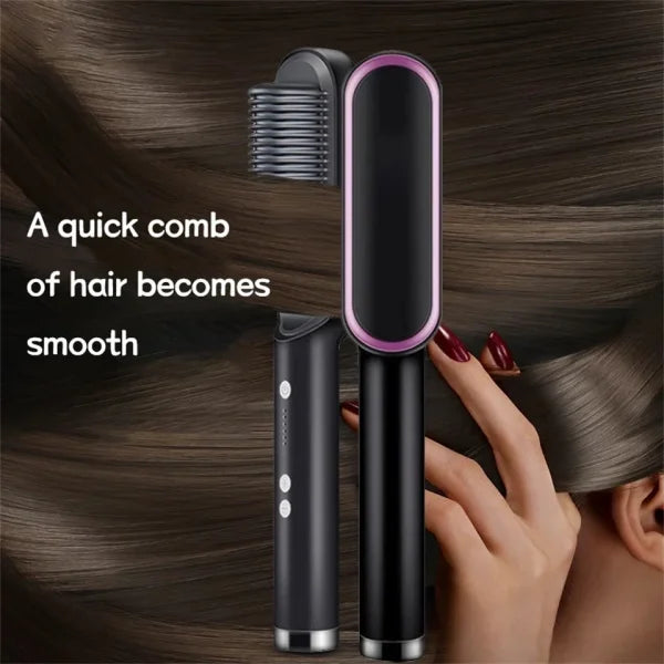 Hair Straightener Brush 909 | Fast Heating Ionic Styler for Smooth & Frizz-Free Hair – Bellokart