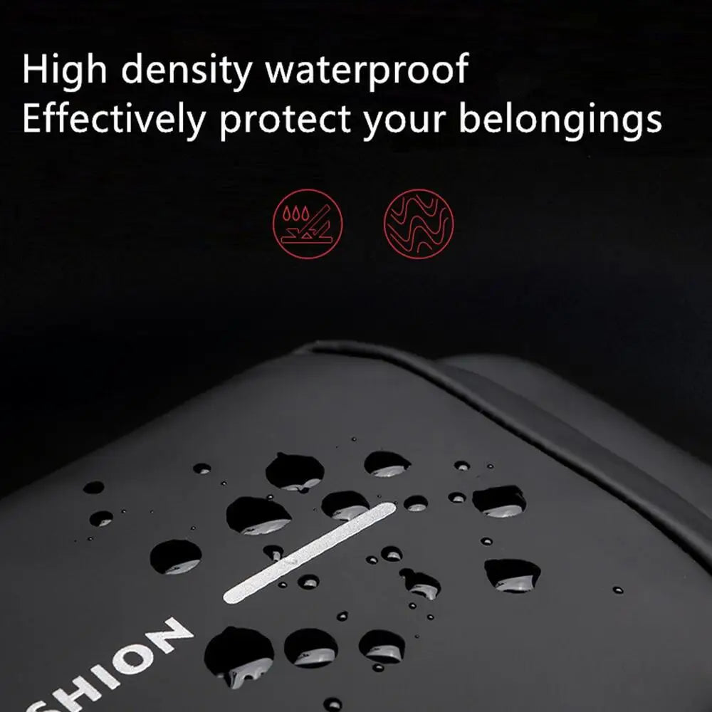 Multifunction Anti-Theft Crossbody Shoulder Bag | USB Charging Chest Bag for Travel & Daily Use – Black | Bellokart