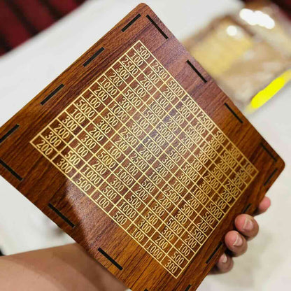 Umrah Saving Box – Premium Wooden Money Bank | Save PKR 210,000 in 280 Days | Islamic Goal Tracker – Bellokart