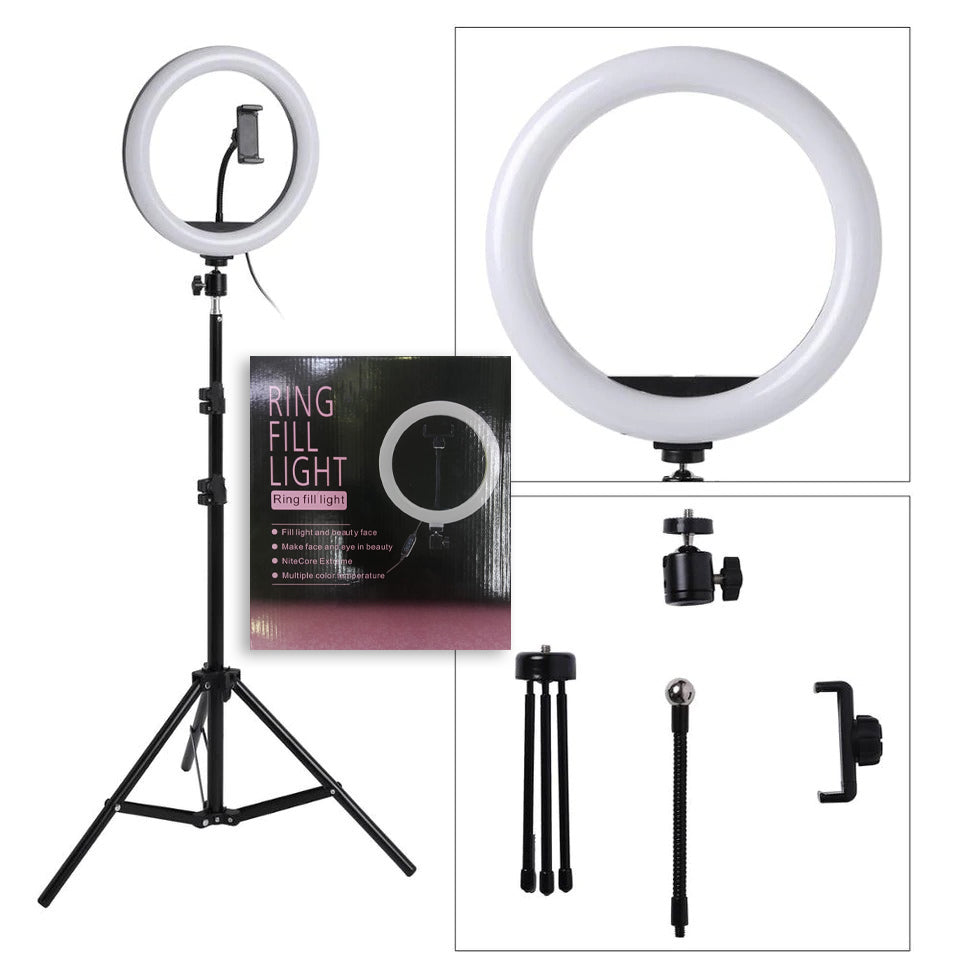 Ring Light 10 Inches with 7 Ft Adjustable Stand | Best LED Lighting for Photography, Video & Live Streaming – Bellokart